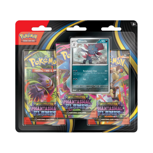 Phantasmal Flames 3 Pack Blister [Weavile]
